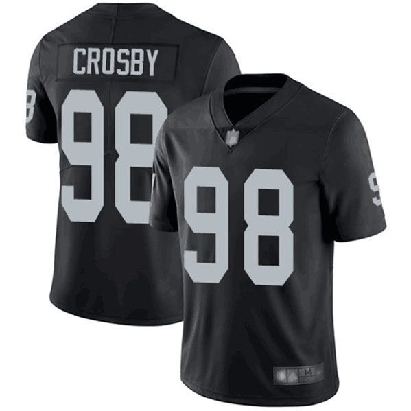 Toddler Oakland Raiders #98 Maxx Crosby Black Vapor Limited Stitched Jersey